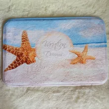 Уникальный и Универсальный Star fish sea shell beach ванна коврики мягкий коврик ковры гостиной мат