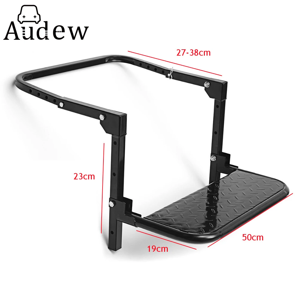 

Metal Tire Wheel Step Folding Pedal Stair Ladder for Car SUV MPV Roof Racks Bike Luggage