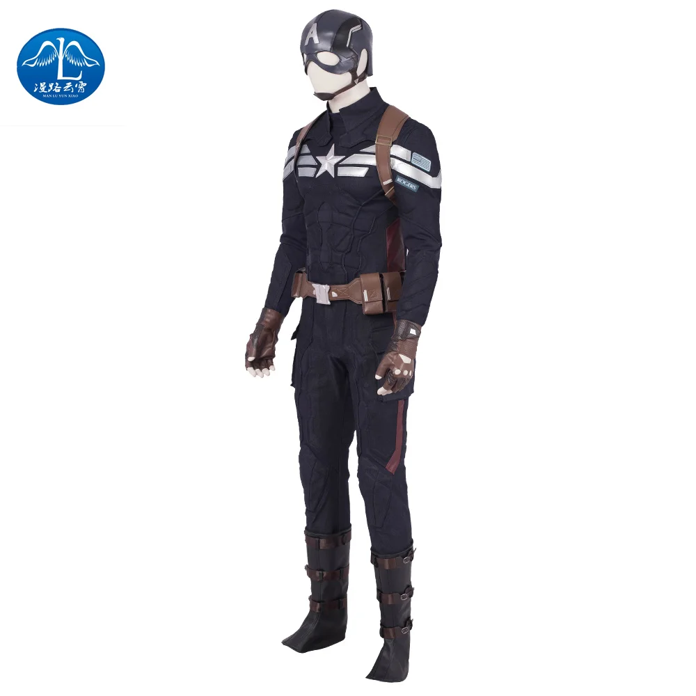 Avengers Endgame Hot New Marvel Movie Captain America Adult Cosplay Costume Men Sets Halloween Kids Faux Leather