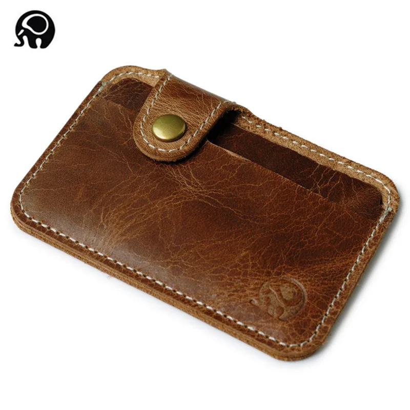 

Id Card Holder Wallet Male Slim Credit Card Holder Mini Business eather Porte Carte Bank Wallet Men