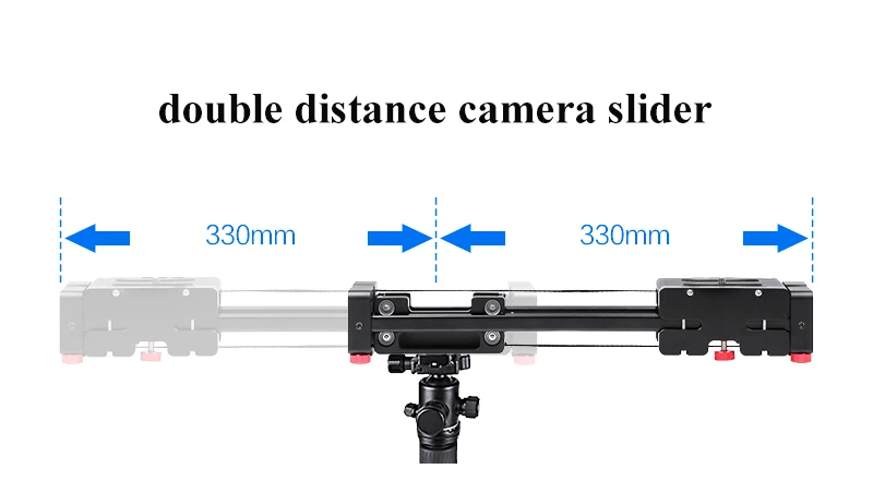 Retractable mini portable travel Camera Slider double distance smooth slider for DSLR camera digital camera video film shooting