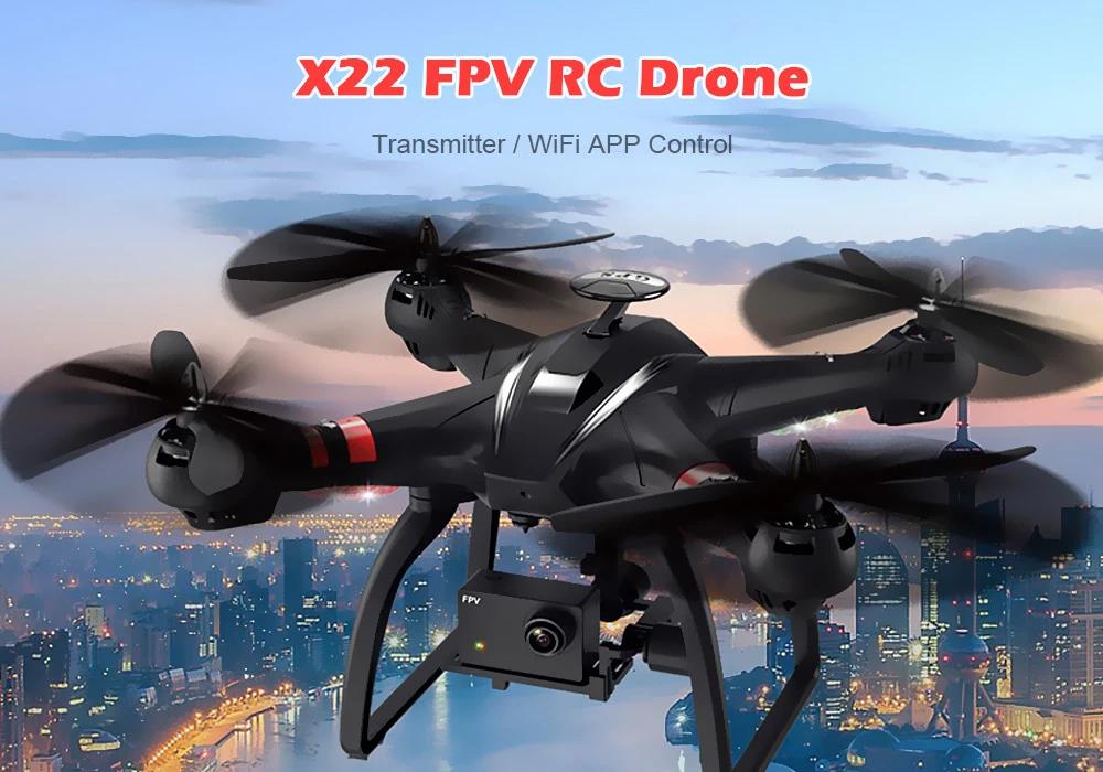 BAYANGTOYS X22 sin escobillas doble GPS Drone WiFi FPV RC Quadcopter 1080 P HD Cámara helicóptero con cardán de 3 ejes los Drones con cámara