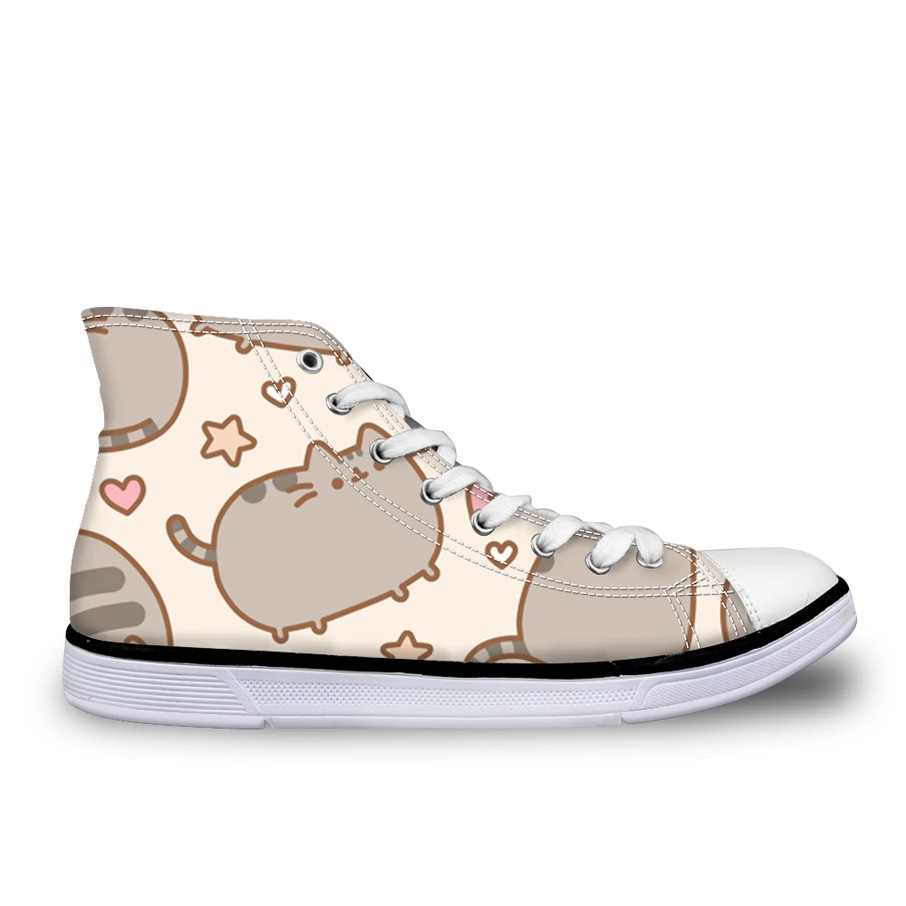 

Pusheen Cat Woman Flats Pusheen The Cat Animal Funny 3D Printing Walking Flat Shoes for Adults Lady Students Zapatos Mujer