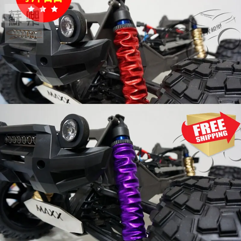 

Shock absorber dust cover waterproof cap shield for Traxxas 77086-4 X-MAXX XMAXX red/black/blue/purple/golden color