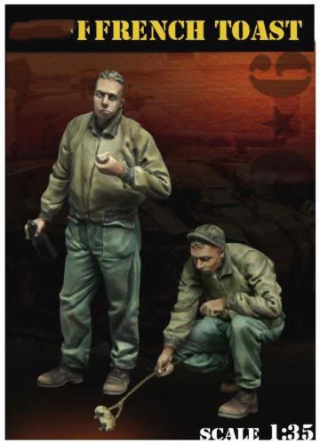 

1/35 US Tanker French Toast soldier toy Resin Model Miniature Kit unassembly Unpainted