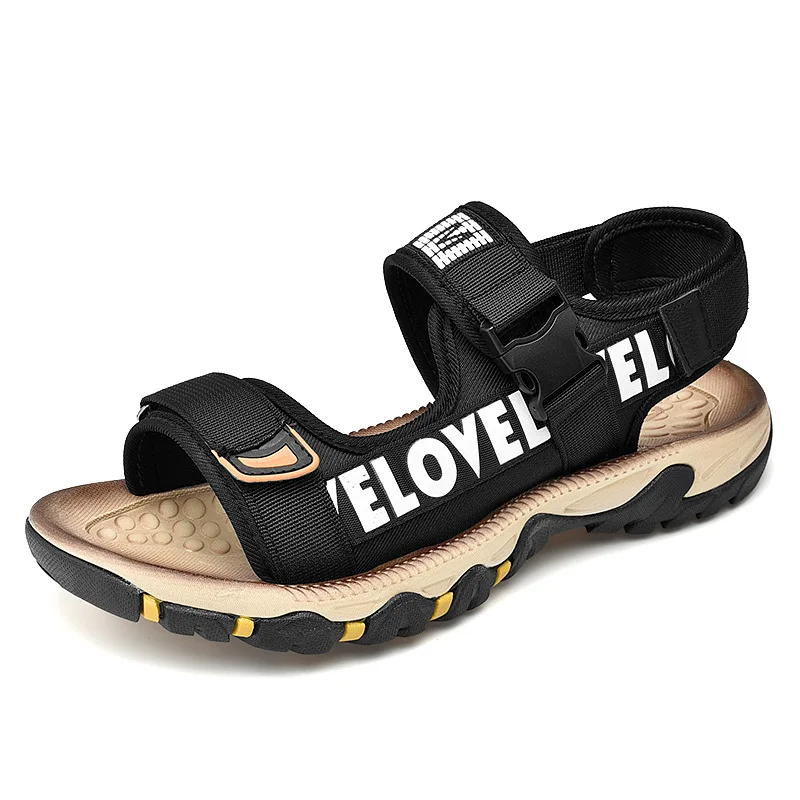 Новое поступление, пляжные сандалии с открытым носком, мужские уличные сандалии, мужские сандалии, дышащие летние повседневные кроссовки, большие размеры 39-47