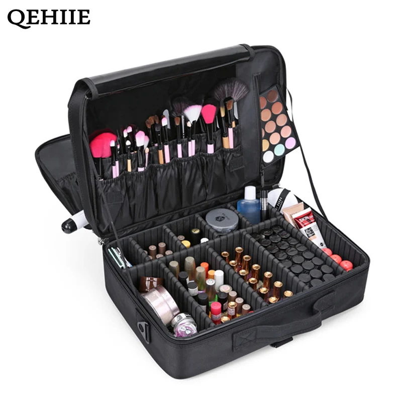 Brand Female High Quality Professional Makeup Organizer Bolso Mujer Cosmetic Bag Large Capacity Storage case Multilayer Suitcase Brand Female High Quality Professional Makeup Organizer Bolso Mujer Cosmetic Bag Large Capacity Storage case Multilayer Suitcase