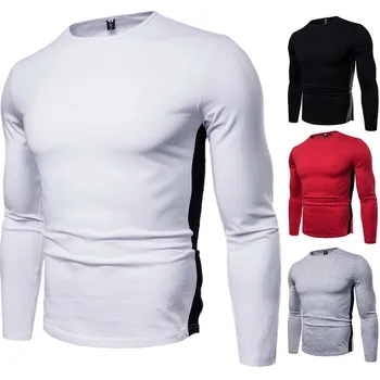 

2018 new foreign trade big yards long sleeve shirt, The man round collar render unlined upper garment wholesale
