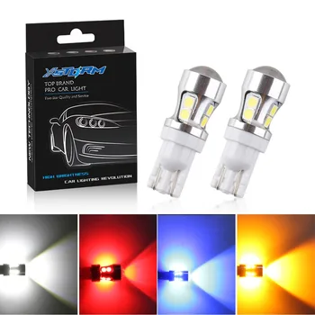 

2pcs T10 LED W5W LED Bulbs 194 168 Canbus Error Free Auto Lamp 501 Car Lights Super Bright Bulb 12V 6000K White Red Yellow Blue