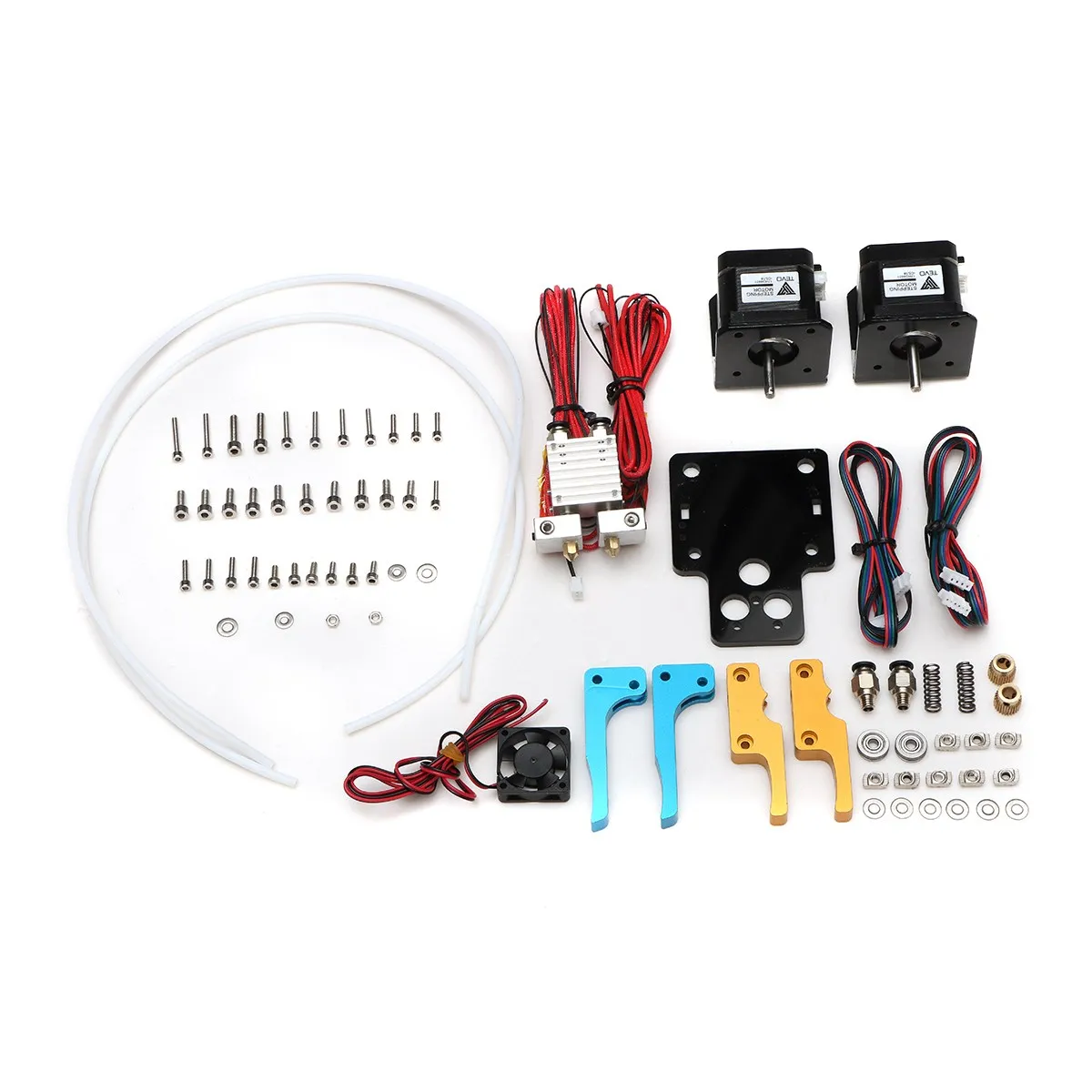 

New Arrival Tarantula Dual Extruder Upgrade Kits For 3D Printer With Cooling Fan and Nema17 Stepper Motor