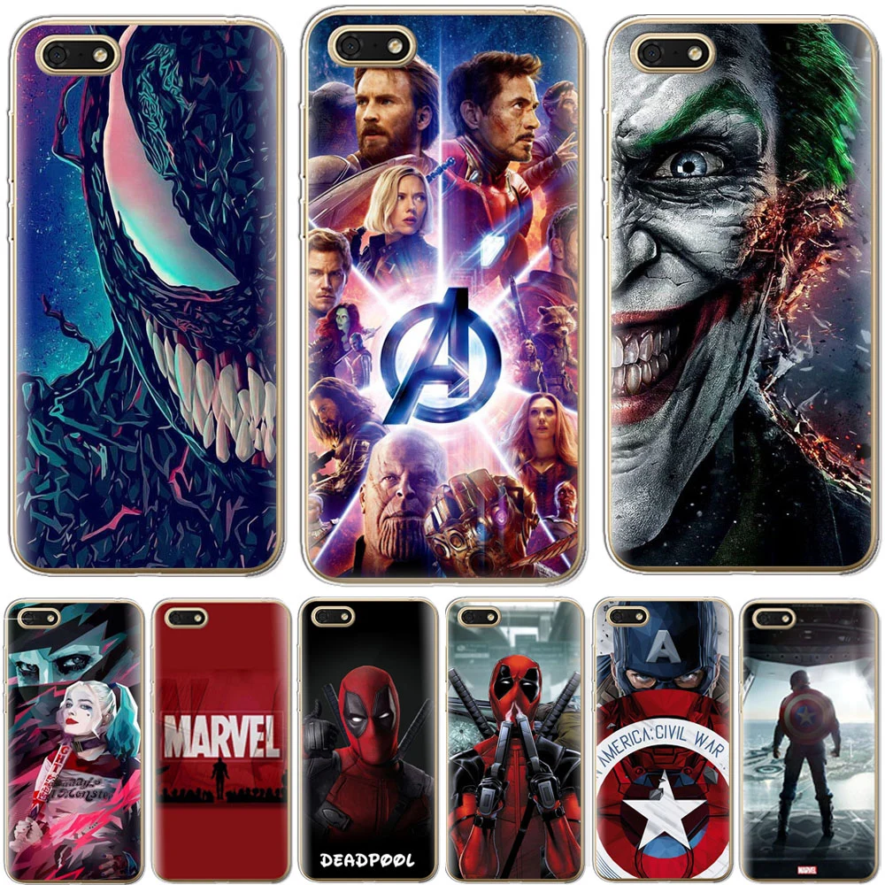 Venom Deadpool Fundas для Huawei Honor 7A 7 а русская версия шикарные чехлы для Huawei Honor7A 5,4" DUA-L22 чехол