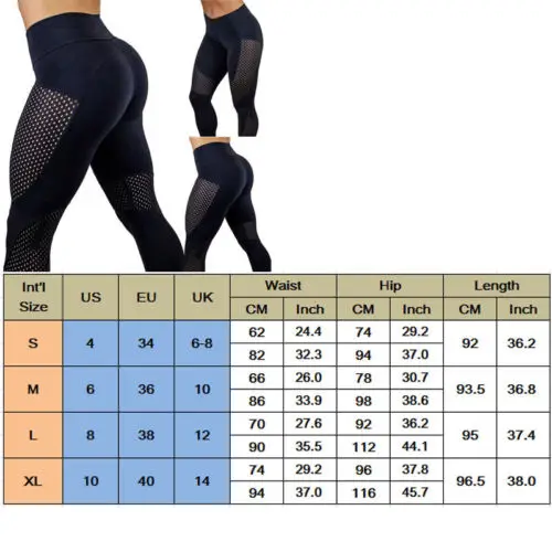 Для женщин Спортивные штаны с высокой талией для йоги леггинсы для фитнеса и бега спортивные обтягивающие брюки