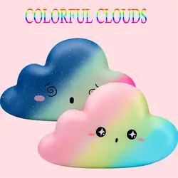 Новый Мода 2019 г. Kawaii Coloful облако замедлить рост кукла прекрасный мягкие для сжатия Игрушка снятие стресса игрушка для детей подарок