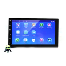 Universal 7'' Android 7.1 2 Din Car Radio Touch screen GPS Navigation+Bluetooth+WiFi MP5 Player 7 inch hd car mp5 radio video player for android 7 1 multimidia 4k touch screen 1080p bluetooth auto gps navigation support wifi