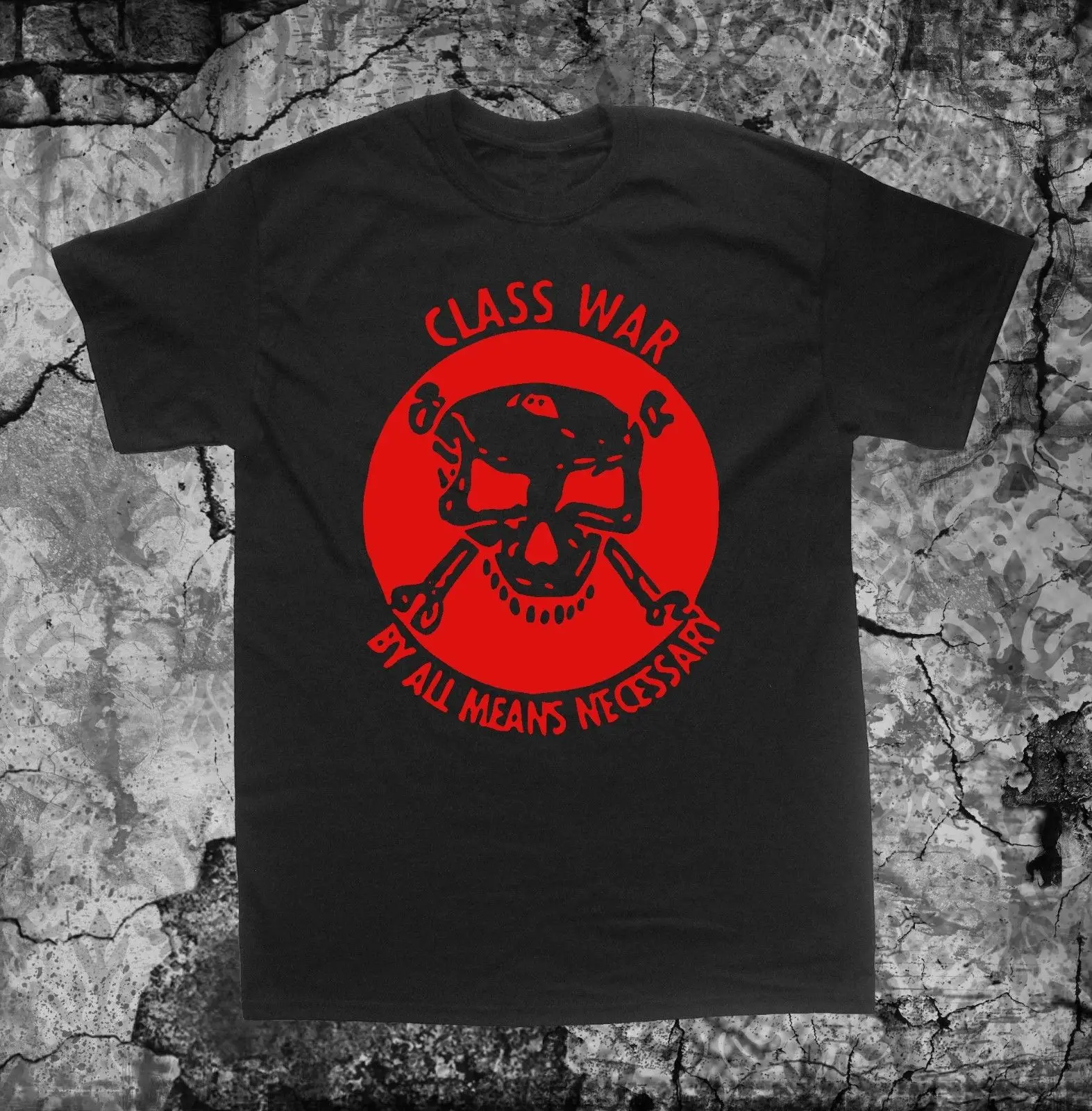 Класс войны рубашка политическая тошнота анархия прав человека Crass Doom уличная