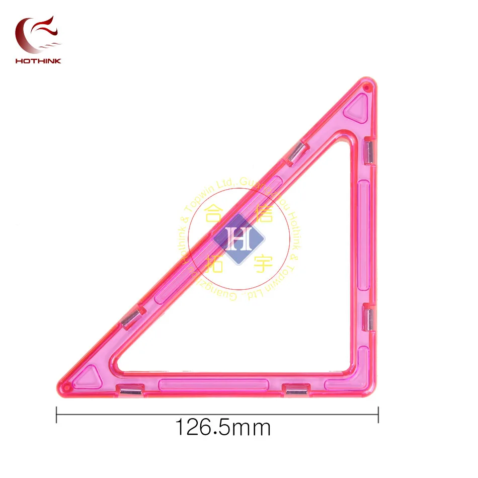 Hothink 5 шт. Большие размеры большой правой triangl магнитных блоков Строительный кирпич части аксессуар построить магнит модели развивающие
