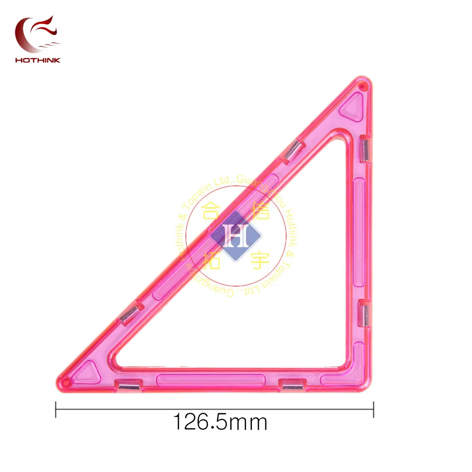 

Hothink 5 pcs Big size Big Right triangl Magnetic Blocks building bricks parts accessory construct Magnet model Educational toys