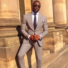 Последние конструкции пальто брюки черный и белый Жених приталенные смокинги мужские свадебные костюмы костюм жениха друзей жениха(куртка+ брюки