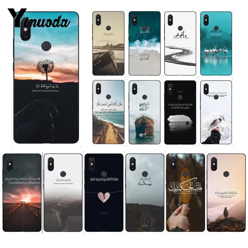 

Yinuoda arabic quran islamic quotes muslim Printing Phone Case for Xiaomi Mi 6 Mix2 2S Note3 8 8SE Redmi 5 5Plus Note4 4X 5