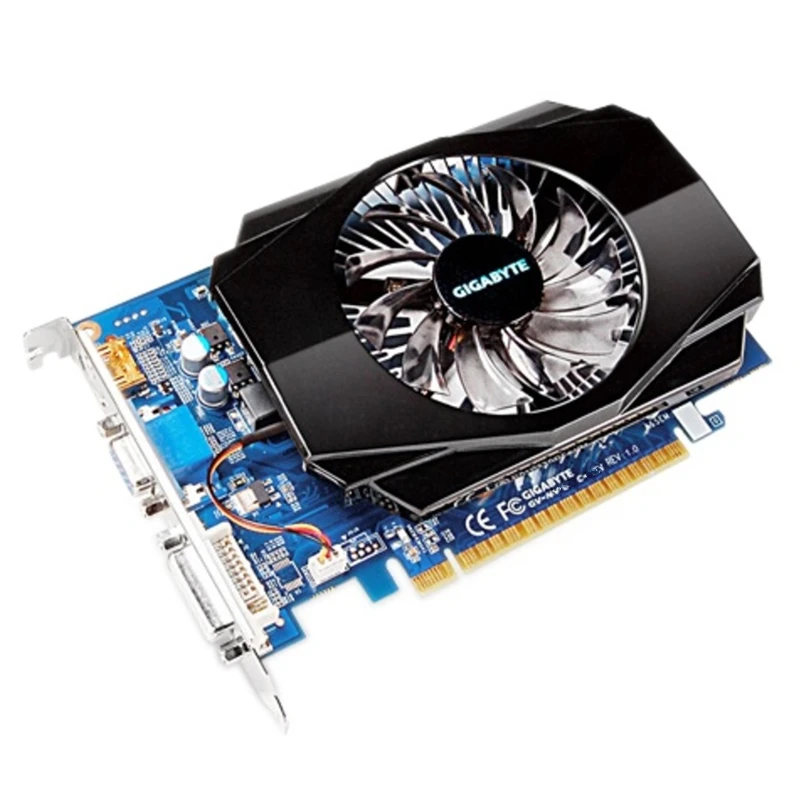 Видеокарта GIGABYTE GT 730 2 Гб 128 бит GDDR3 GT730 видеокарты для nVIDIA Geforce D3 HDMI Dvi VGA видеокарта
