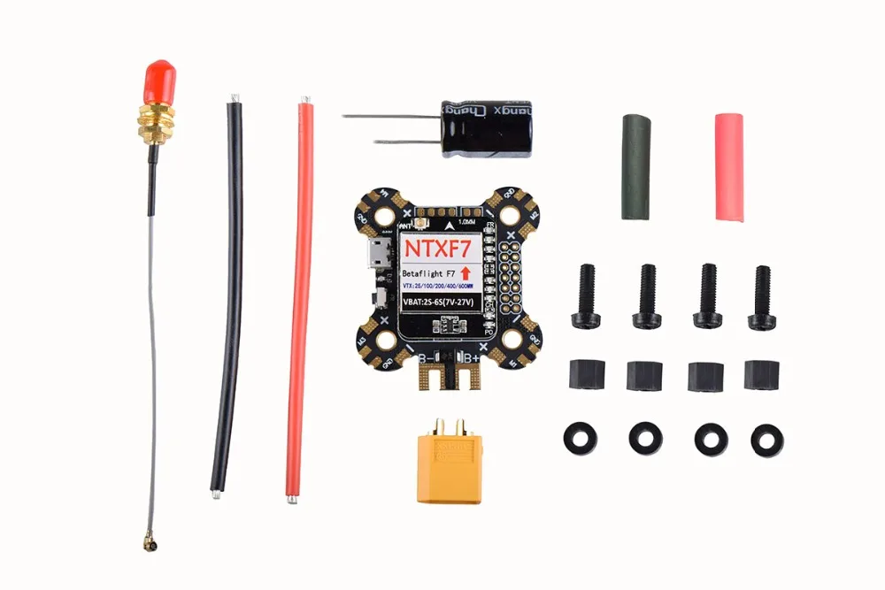 NTXF7 Полет контроллер F7 встроенный 25/100/200/400/600 МВт переключаемый передатчик AV 2- 6 s для RC Multirotor FPV Racing Drone