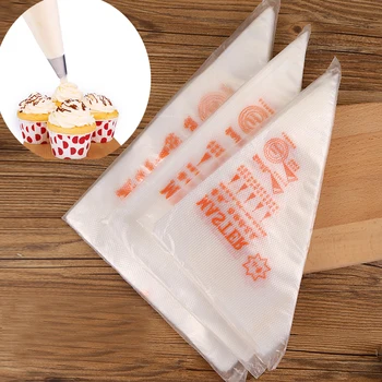 

100 PCS Small Medium Large Size Disposable Pastry Bag Piping Confectionery Bags Cake Pastry Cupcake Decorating Tool Bakeware
