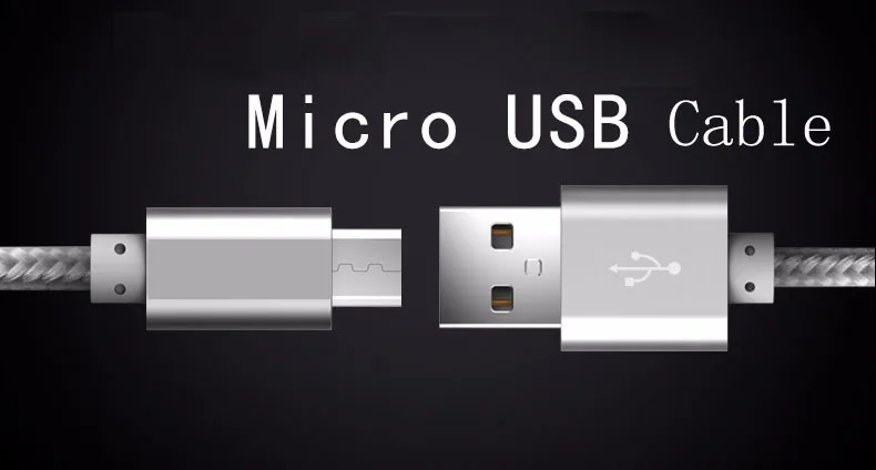 3 фута 1 м микро USB кабель Быстрая зарядка прочный нейлоновый плетеный кабель для зарядки данных для samsung Xiaomi huawei LG android смартфон