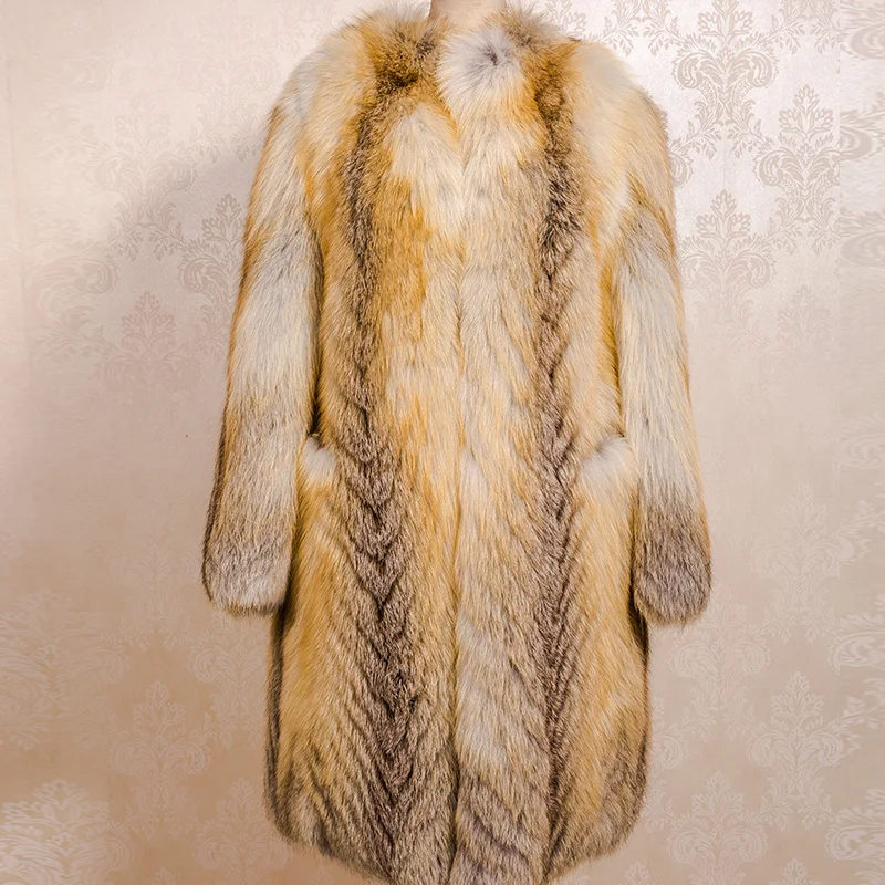 New Design Real Fox Fur Coat for Women Fashion Fur Coats