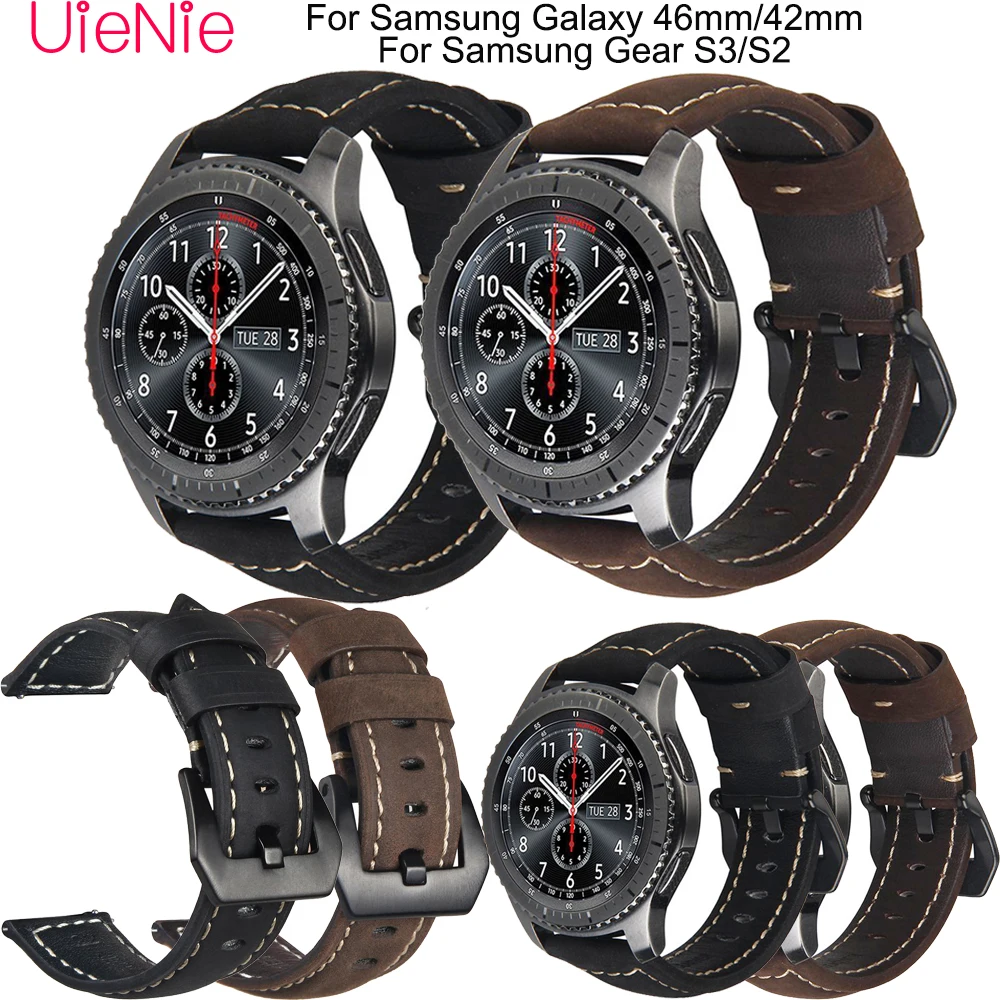 

20 22mm business watchband for Samsung Gear S3/Galaxy 46mm smart watch strap For Samsung Gear S2/Galaxy 42mm frontier wristband