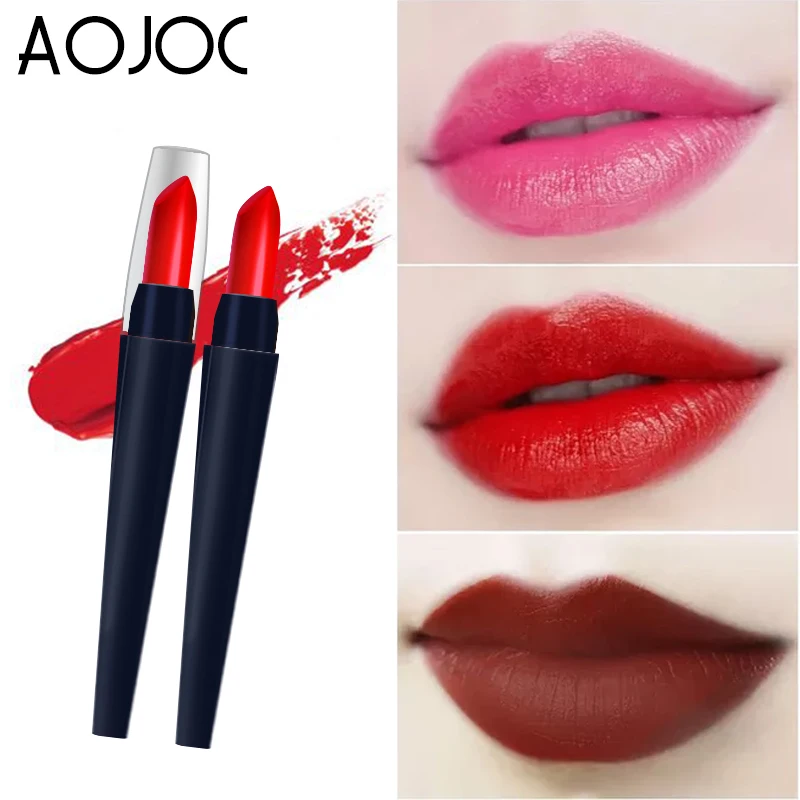 

Matte Lipstick Pencil Lips Makeup Cosmetics Waterproof Lip Sticks Sexy Lip Gloss Pen Make up Beauty Tools rouge a levre nude mat