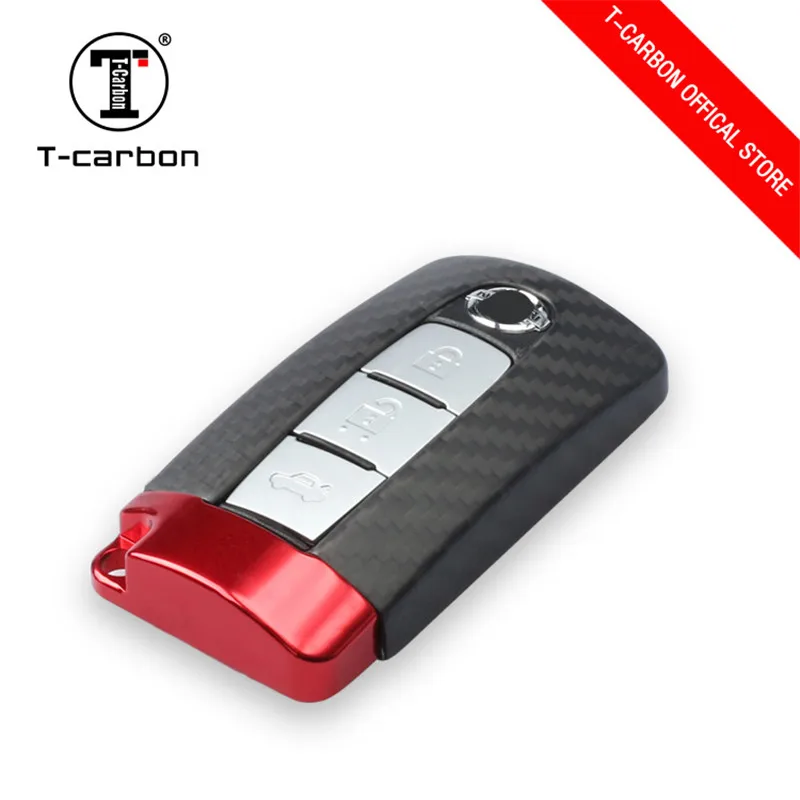 Real Carbon Fiber Remote keyless key Cover Case Skin Shell for Nissan Infiniti
