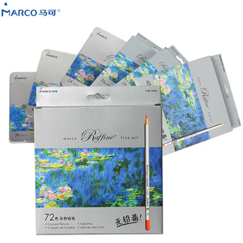 

Marco Fine Art 72Colors Non-toxic Color Pencil lapis de cor Professional Drawing Sketches Colour Pencil School Supplies