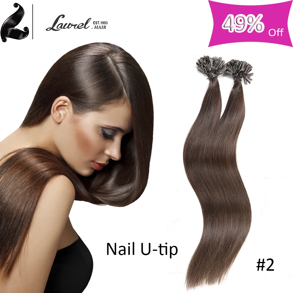 U Tip font b Hair b font Extensions Human font b Hair b font Laurel font