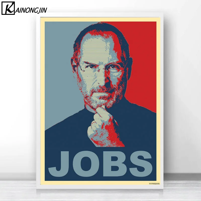 Steve Jobs Great Man плакат настенный Арт холст живопись плакаты и печать, Картина Настенная декоративная комната Домашний декор