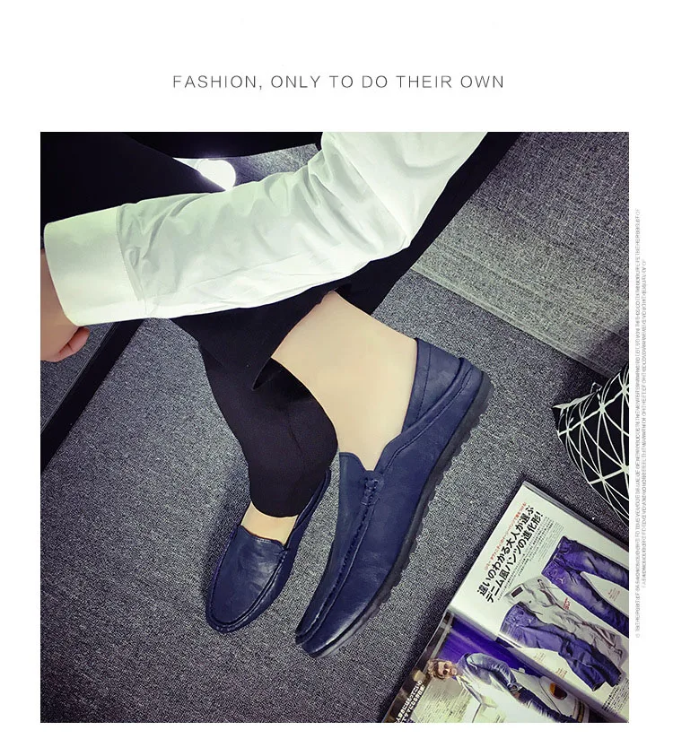 Size 36-44- Men's Shoes- Fashion Brand Men's Love Shoes- Spring Autumn- Soft Shoes Men's Leather -Walking Shoes- Leisure Driving Men's Flats (21)