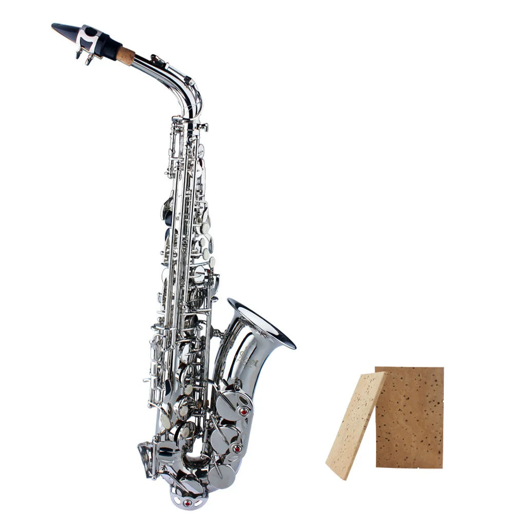 4Pcs 61 x 40 x 2mm Natural Saxophone Neck Cork Sheet for Soprano/Tenor/Alto Sax Parts