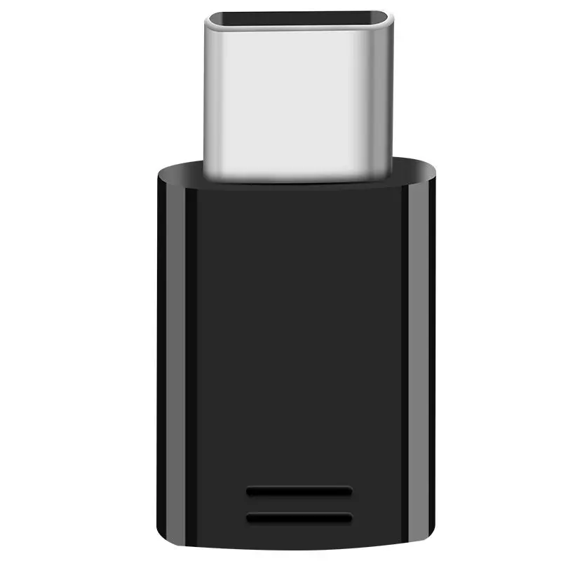 Samsung S9 S8 plus Micro USB к usb type C адаптер конвертер Оригинальное быстрое зарядное устройство адаптер зарядка отправка Note8 C5 C7 C9 pro - Цвет: One black adapter