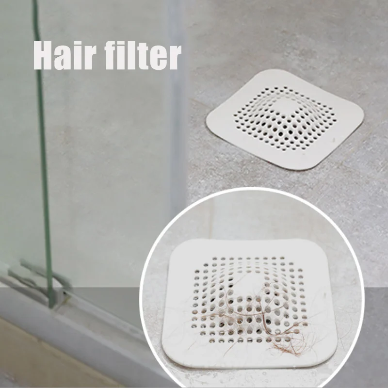 

1 Set Hair Filter Net Drain Cover Sink Strainer Easy Cleaning for Kitchen Bathroom MYDING