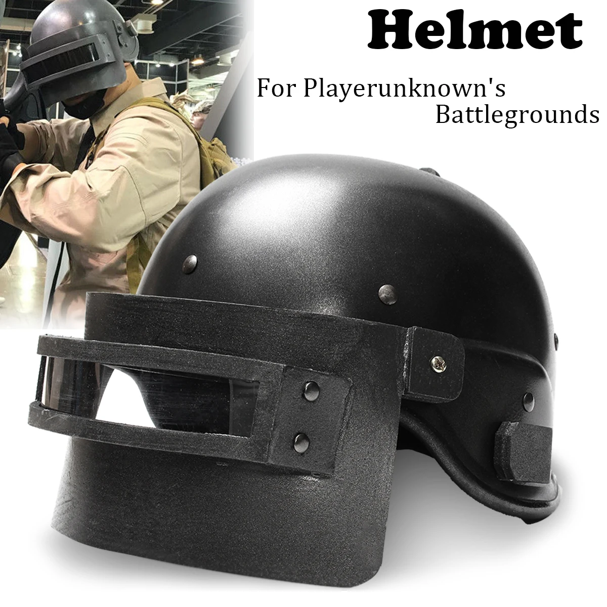 

Cosplay Helmet Game for Playerunknown's Battlegrounds Level 3 Safety Helmets Cap Head Protection Mask