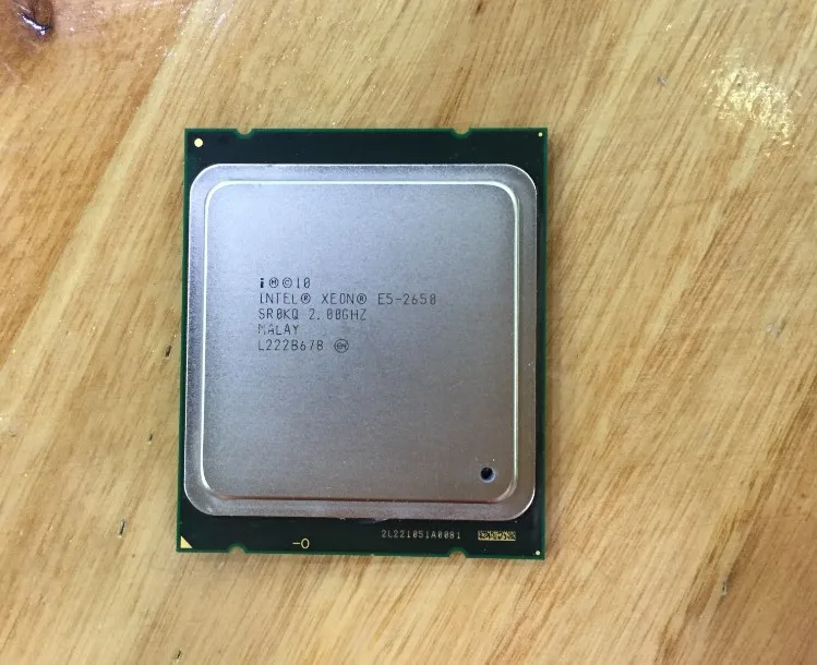 Восьмиядерный процессор intel Xeon E5 2650/L3 кэш 20 M/2,0/GHz/8,00 GT/s SROKQ LGA 2011 socket, есть e5 2670 e5 2680 распродажа