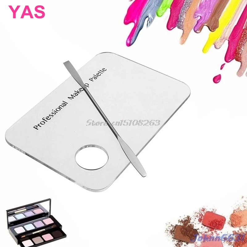 

Cosmetic Acrylic Nail Art Makeup Polish Mixing Palette Stainless Steel Spatula #Y207E# Hot Sale