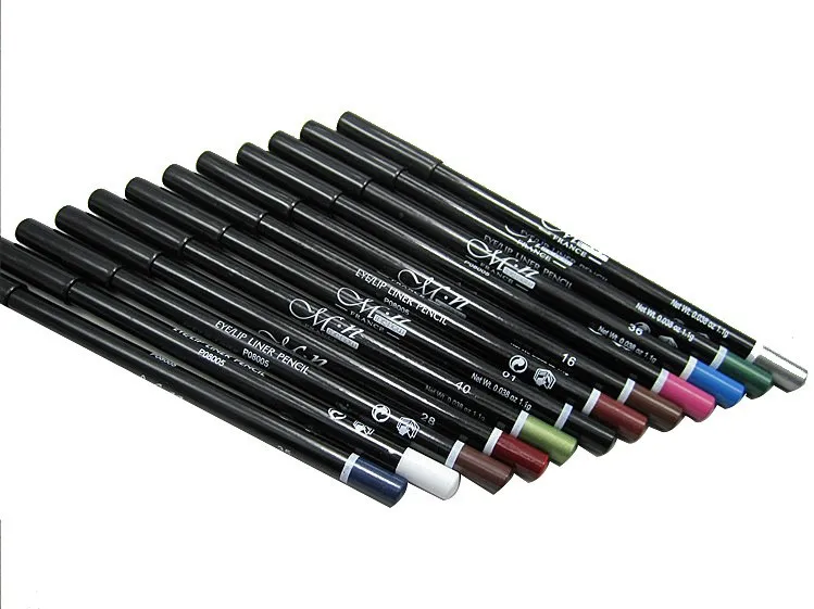 

12pcs/lot Color Pop Eyeliner Eye Makeup Pencil Natural Long-lasting Quick Dry Urban Maquiagem Profissional Eye Eyeliner
