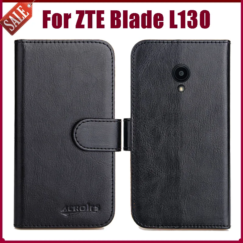 Горячая распродажа! Кожаный чехол-книжка ZTE Blade L130 6 цветов | Мобильные телефоны и