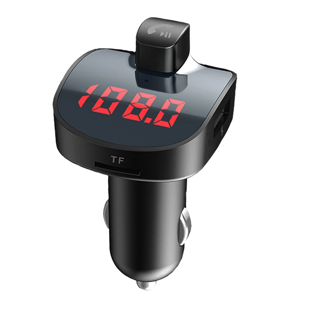 

Gakaki Handsfree Bluetooth Car kit Car Charge 3.1A FM Transmitter Wireless Hands Free Speakerphone Auto USB Adapter MP3 player