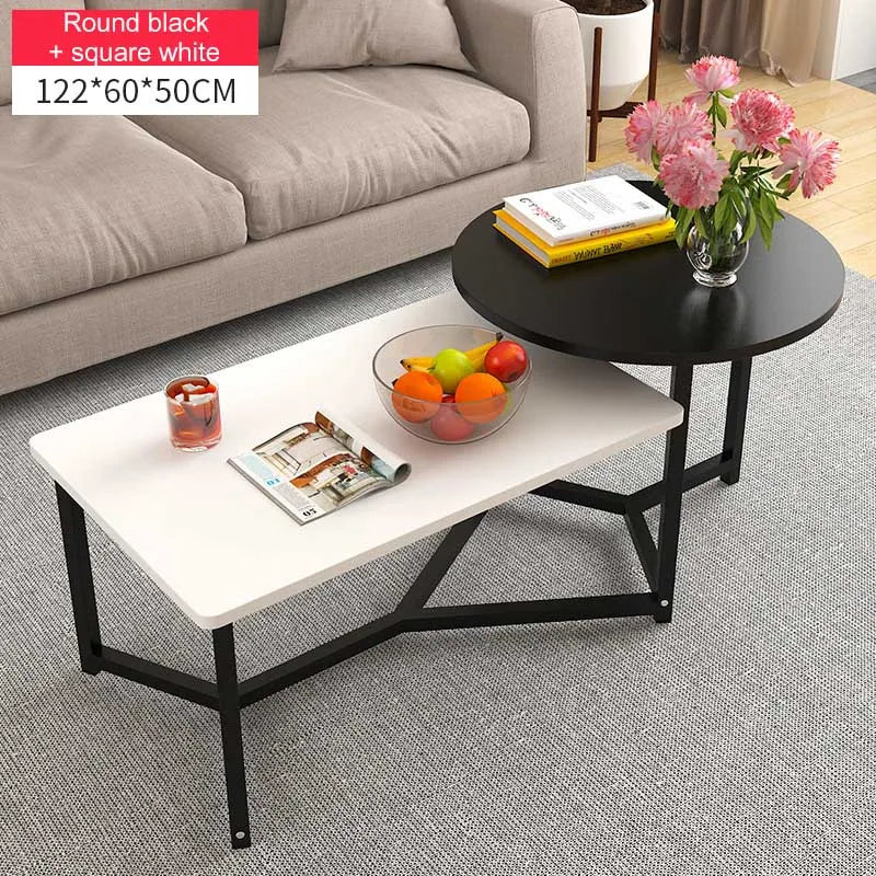 Nordic Minimalist Combination Coffee Table Creative Small Apartment Living Room Tea Table Square Dining Table Home Furniture