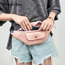 Mihaivina Fanny Pack для женщин поясная сумка Женская поясная сумка из искусственной кожи путешествия груди сумки кассира Bolsa для Iphone8