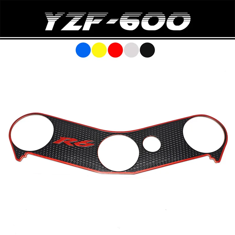

For YAMAHA YZF R6 YZFR6 YZF-R6 Top Clamp Upper Front End Decal Motorcycle Sticker R6 Protection Pad Triple Tree 2006  2016