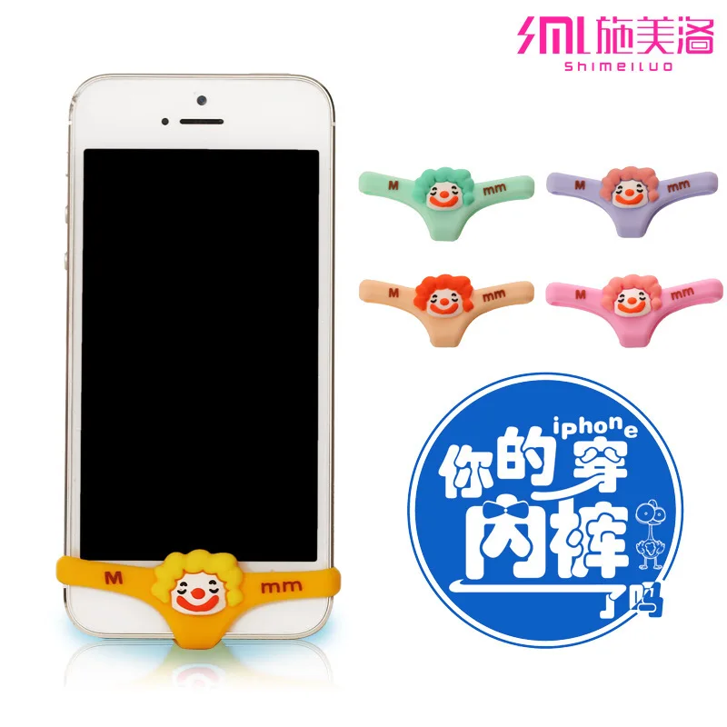 

kpop cute anime Mcdonald's underwear power button sticker ks fashion home keyboard smart pants undies anti dust plug for iphone6