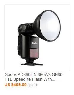 GODOX WITSTRO AD360II-C 360 W GN80 ttl светодиодная вспышка света с большим ЖК-панель камера Canon EOS