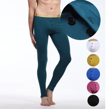 Зимнее пикантное термобелье мужское длинное нижнее белье мужские штаны из флиса Мужские Теплые повседневные штаны кальсоны